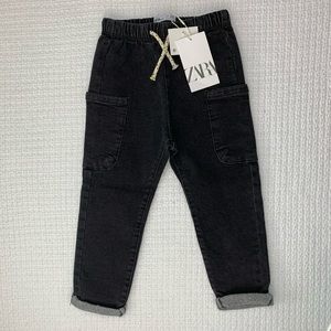 Zara boys size 4/5 pants new black